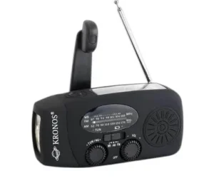 Ραδιόφωνο με Φακό, Δυναμό, Ηλιακό Πάνελ και Powerbank