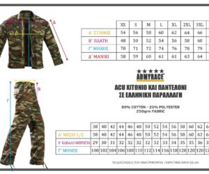 ΧΙΤΩΝΙΟ ACU RIP-STOP ΕΛΛΗΝΙΚΗΣ ΠΑΡΑΛΛΑΓΗΣ