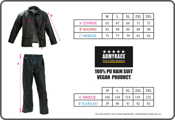 RAIN SUIT ARMYRACE