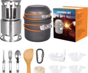 Camping-CookWare-Set-with-Wood-Stove-
