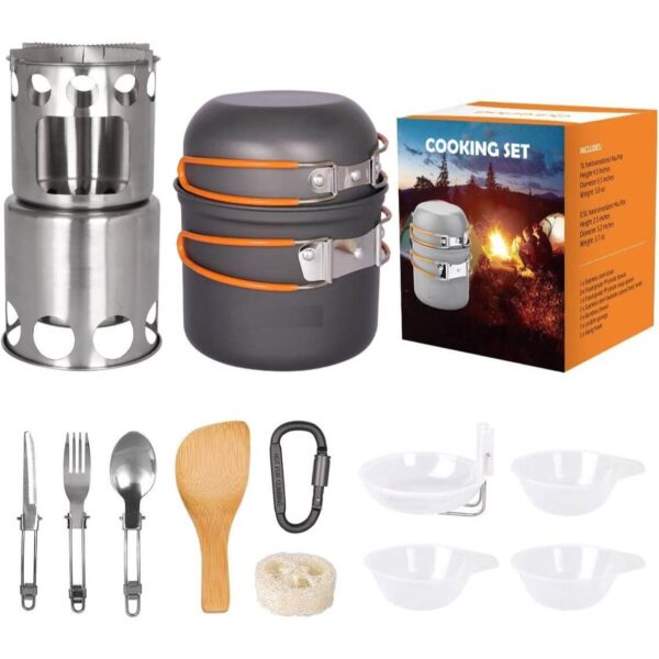 Camping-CookWare-Set-with-Wood-Stove-