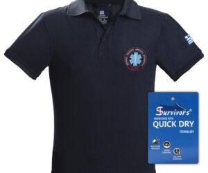 Μπλουζάκι Polo Quick Dry με κέντημα EKAB μονόχρωμο Survivors