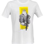 D.FIVE T-SHIRT WITH PARACHUTIST EAGLE