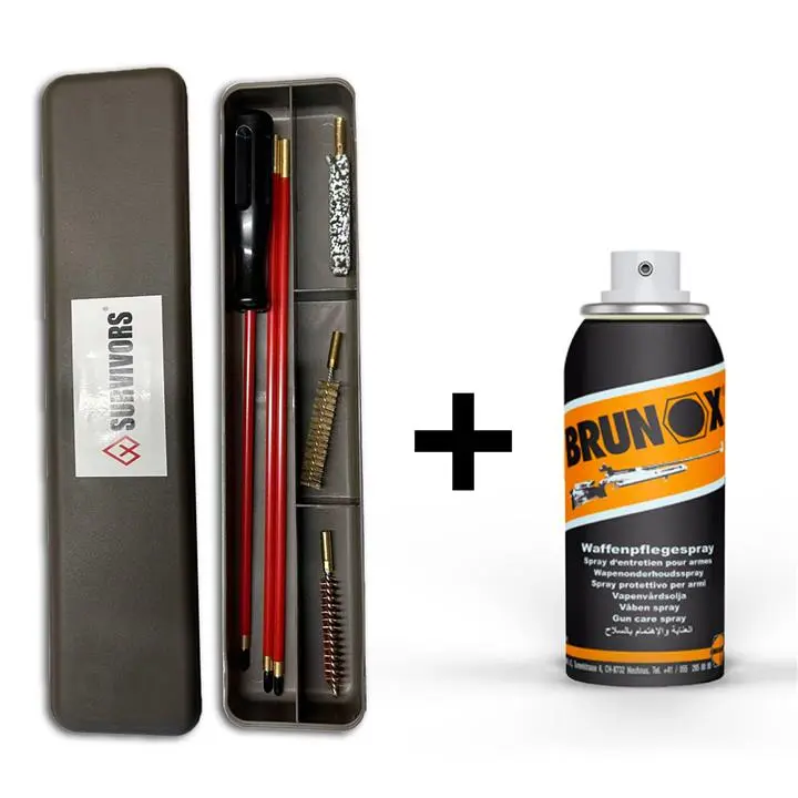 Σετ Kαθαρισμού όπλου G3 και Λάδι Όπλου Brunox 100ml