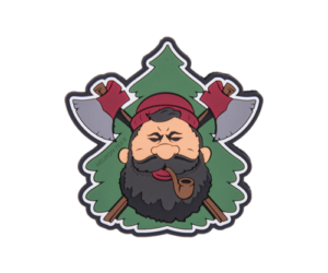 "Beardman BUSHCRAFT" Patch - PVC HELIKON TEX