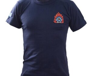 Μπλουζάκι μακό με κέντημα Πυροσβεστικής