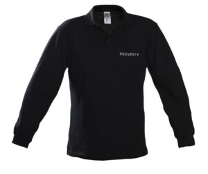 Μπλουζάκι Polo μακρύ μανίκι με κέντημα SECURITY