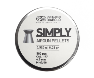ΒΛΗΜΑΤΑ JSB SIMPLY 4,5mm 0.52g/8,02gr