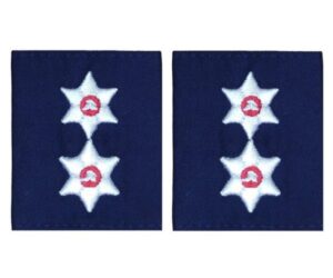 Επωμίδες Βαθμού Υποπυραγός Πυροσβεστικής σε Ζεύγος