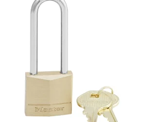 Λουκέτο συμπαγές μπρούτζινο 30mm μακρύλαιμο 64mm, MASTERLOCK