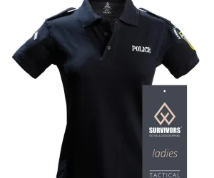 Μπλουζάκι Πολο Γυναικείο με κέντημα Αστυνομίας SURVIVORS
