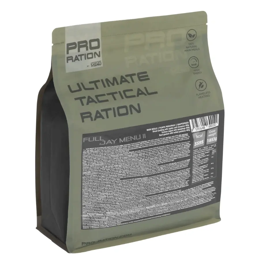 Pro Ration Ultimate tactical ration Half-Day Menu 2