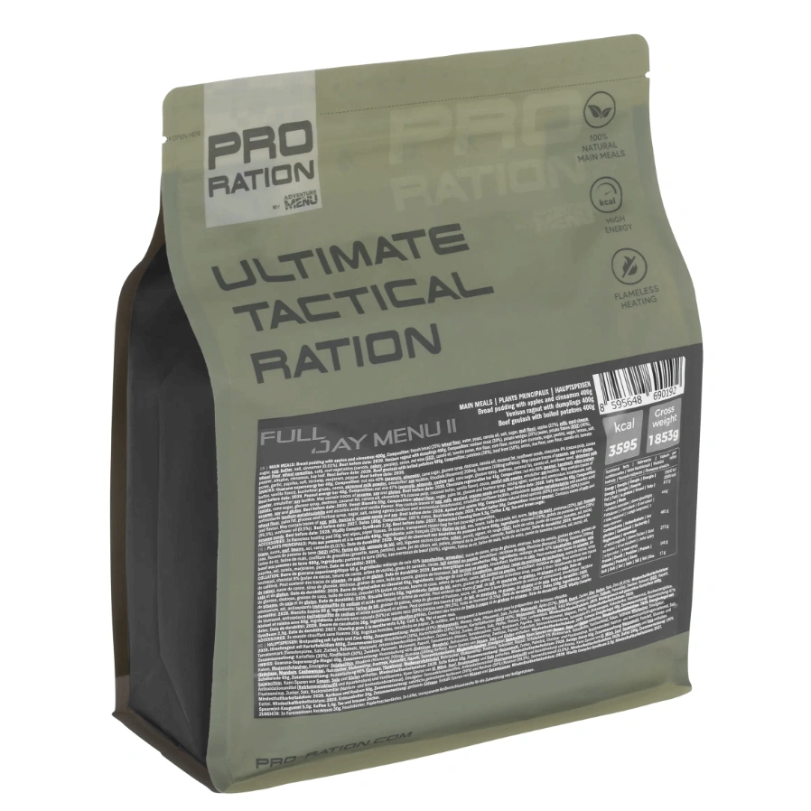 Pro Ration Ultimate tactical ration Full-Day Menu 2