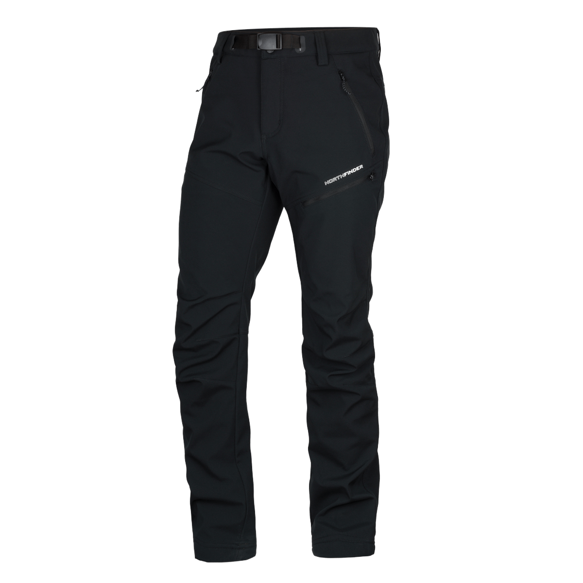 Men's trekking softshell pants 3L BLAZEJ Black NORTHFINDER