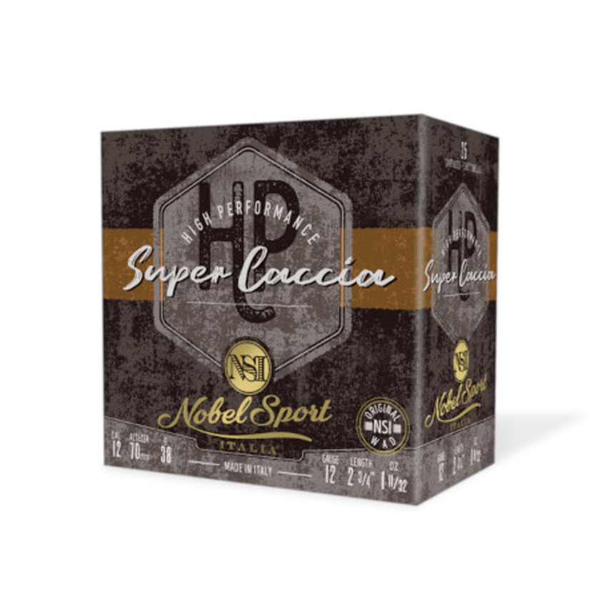 CAL.12 SUPER CACCIA 38g ΦΥΣΙΓΓΙΑ ΚΥΝΗΓΙΟΥ NOBEL SPORT ITALIA