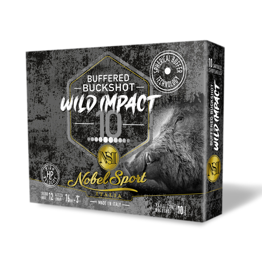 CAL.12 BUFFERED BUCKSHOT 10ΒΟΛΟ 45g ΦΥΣΙΓΓΙΑ ΚΥΝΗΓΙΟΥ (ΔΡΑΜΙΑ) NOBEL SPORT ITALIA