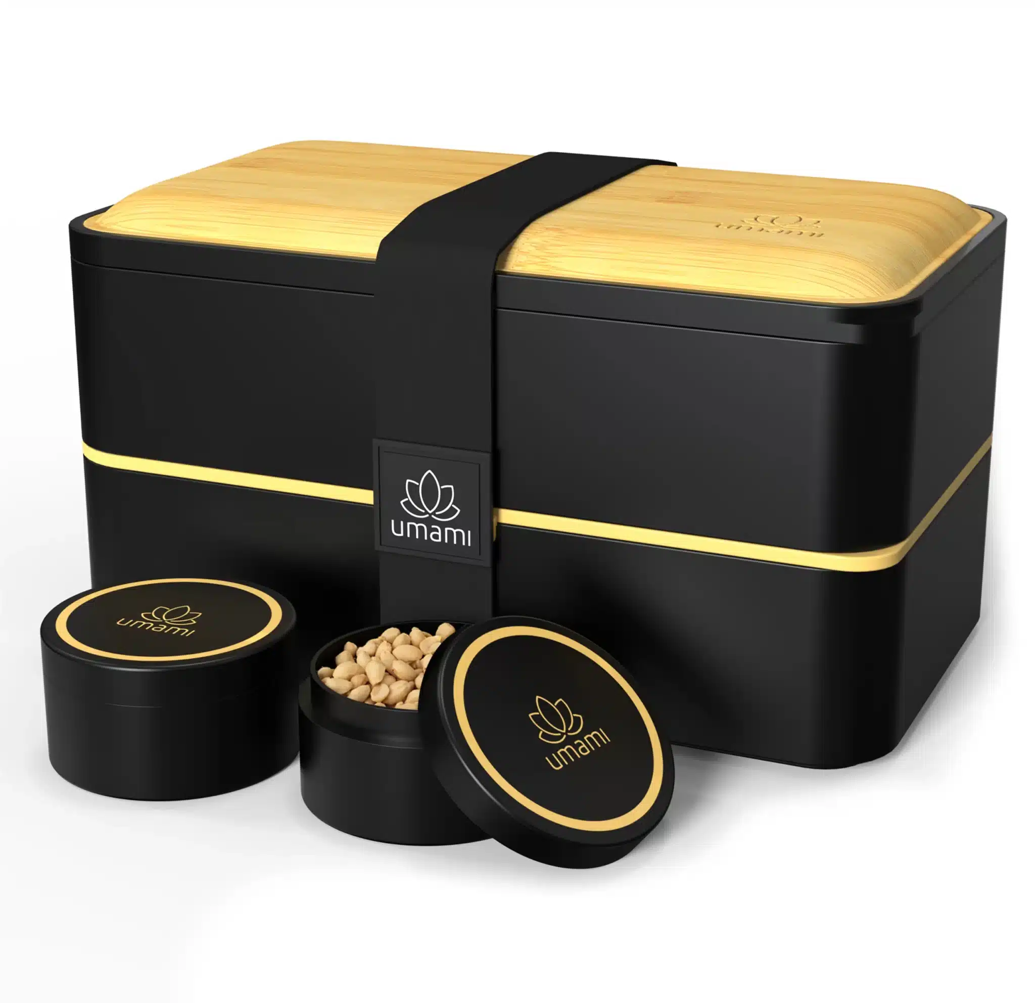 Δοχείο φαγητού Umami Bento Original 1200ml – Black & Bamboo