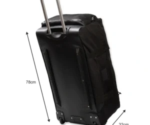 Στρατιωτικό Σακ Βουαγιάζ 90lt Τροχήλατο Μαύρο