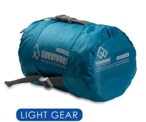 υπνόσακος ελαφρύς μπλε survivors light gear compact