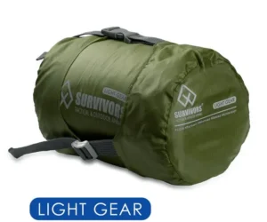 υπνόσακος ελαφρύς λαδί survivors light gear compact ripstop