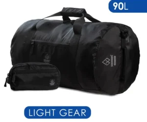 σάκος ταξιδιού 90L μαύρος survivors light gear ripstop