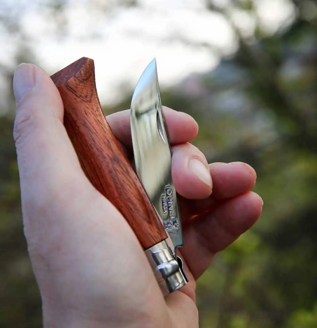 σουγιάς opinel inox με ξύλινη λαβή padouk